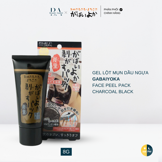 Gel Lột Mụn Than Đất Sét Gabaiyoka Face Peel Pack Charcoal Black