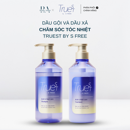 Dầu gội và dầu xả chăm sóc tóc nhiệt TRUEST BY S FREE Acid&Heat Care - Beauty Addict