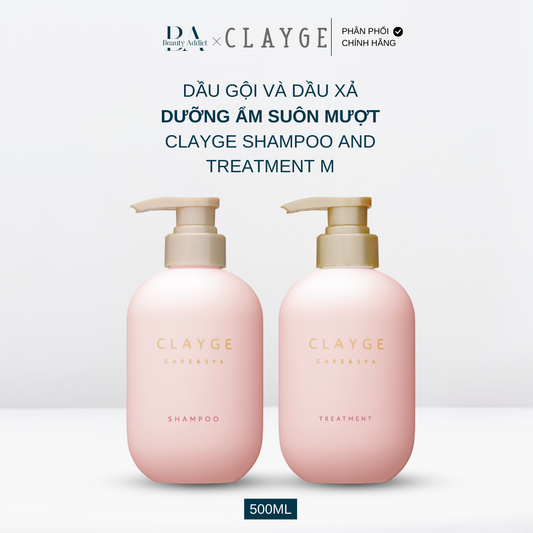 Dầu gội và dầu xả dưỡng ẩm suôn mượt CLAYGE M