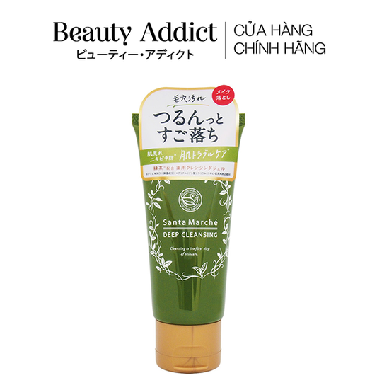 Gel tẩy trang làm sạch sâu trà xanh Santa Marche Deep Cleansing 70g - Beauty Addict