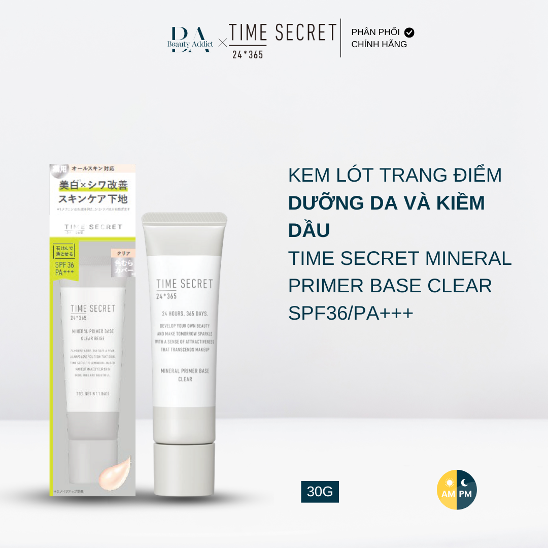 Kem lót dưỡng da TIME SECRET Mineral Primer Base SPF36 PA +++ - MSH - Beauty Addict