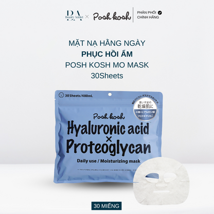 Mặt nạ dùng hằng ngày phục hồi ẩm - POSH KOSH MO MASK 30Sheets - Beauty Addict