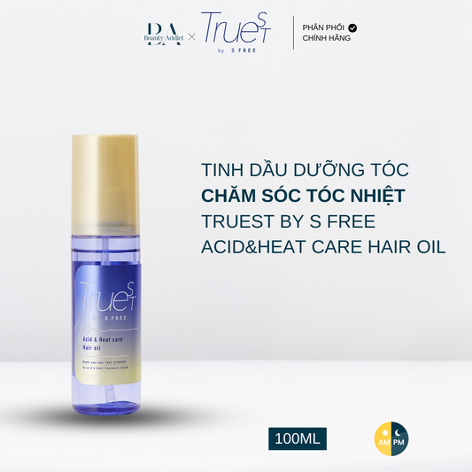 Tinh dầu dưỡng tóc chăm sóc tóc nhiệt Truest by S FREE Acid&Heat Care Hair Oil - Beauty Addict