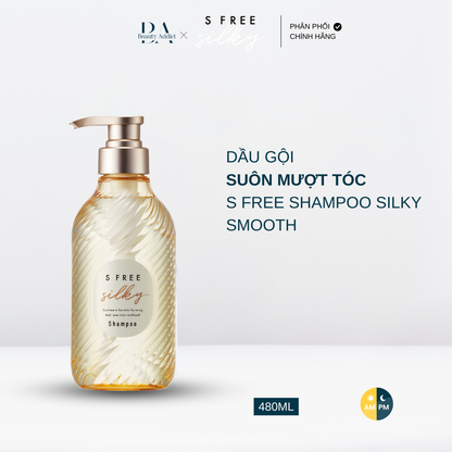 Dầu gội và dầu xả suôn mượt tóc S Free Silky Smooth - Beauty Addict