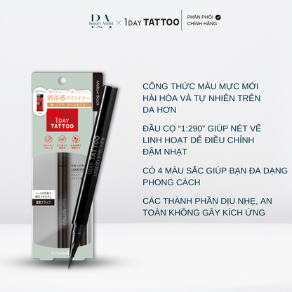 Bút kẻ mắt chống lem trôi K-Palette 1DAY TATTOO Liquid Eyeliner - Beauty Addict