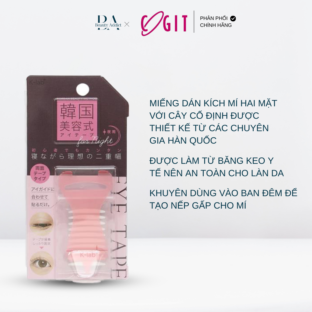 Miếng Dán Kích Mí Dùng Ban Đêm Cogit K-lab Eyetape for Night