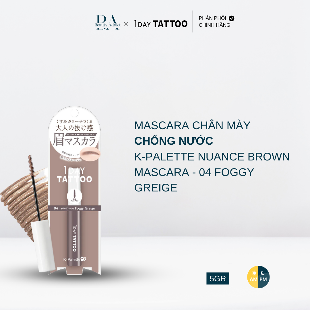 Mascara chân mày K-Palette Nuance Brown Mascara - Beauty Addict