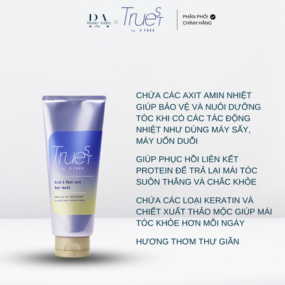 Mặt nạ ủ tóc chăm sóc tóc nhiệt Truest by S FREE Acid&Heat Care Hair Mask - Beauty Addict