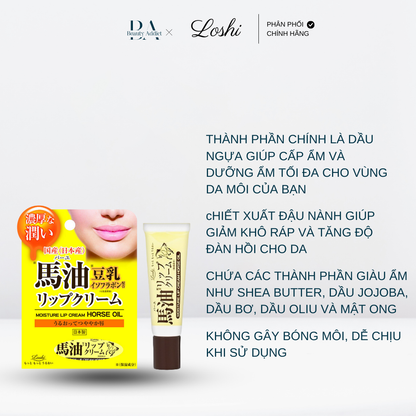 Son dưỡng môi dầu ngựa Loshi Moist Aid Lip Cream BA - Beauty Addict