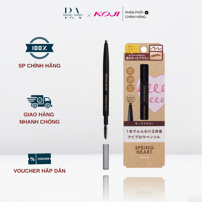 Bút chì kẻ chân mày Koji Spring Heart Eyebrow Pencil - Beauty Addict