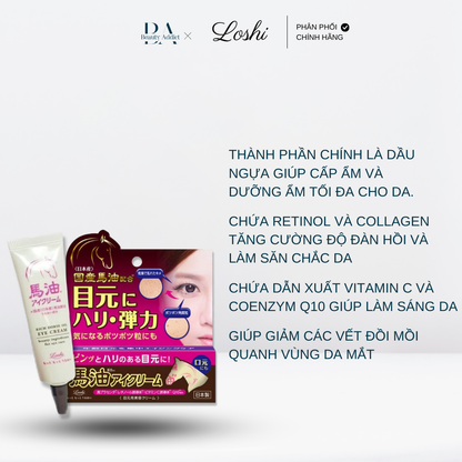 Kem dưỡng mắt dầu ngựa Loshi Moist Aid Eye Cream BA - Beauty Addict