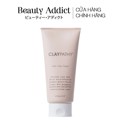 Sữa rửa mặt đất sét thảo mộc CLAYPATHY Herb Clay Foam 150g - Beauty Addict