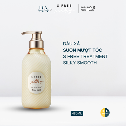 Dầu gội và dầu xả suôn mượt tóc S Free Silky Smooth - Beauty Addict