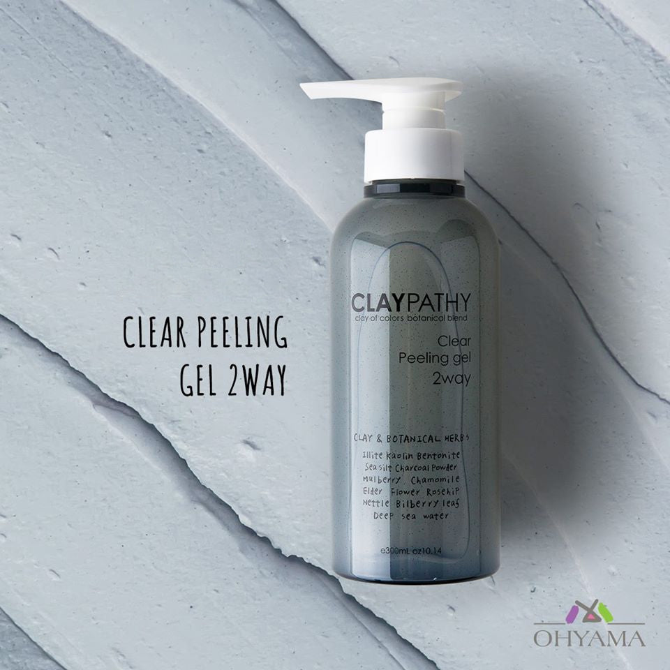 Gel tẩy da chết đất sét thảo mộc CLAYPATHY Clear Peeling Gel 300ml - Beauty Addict