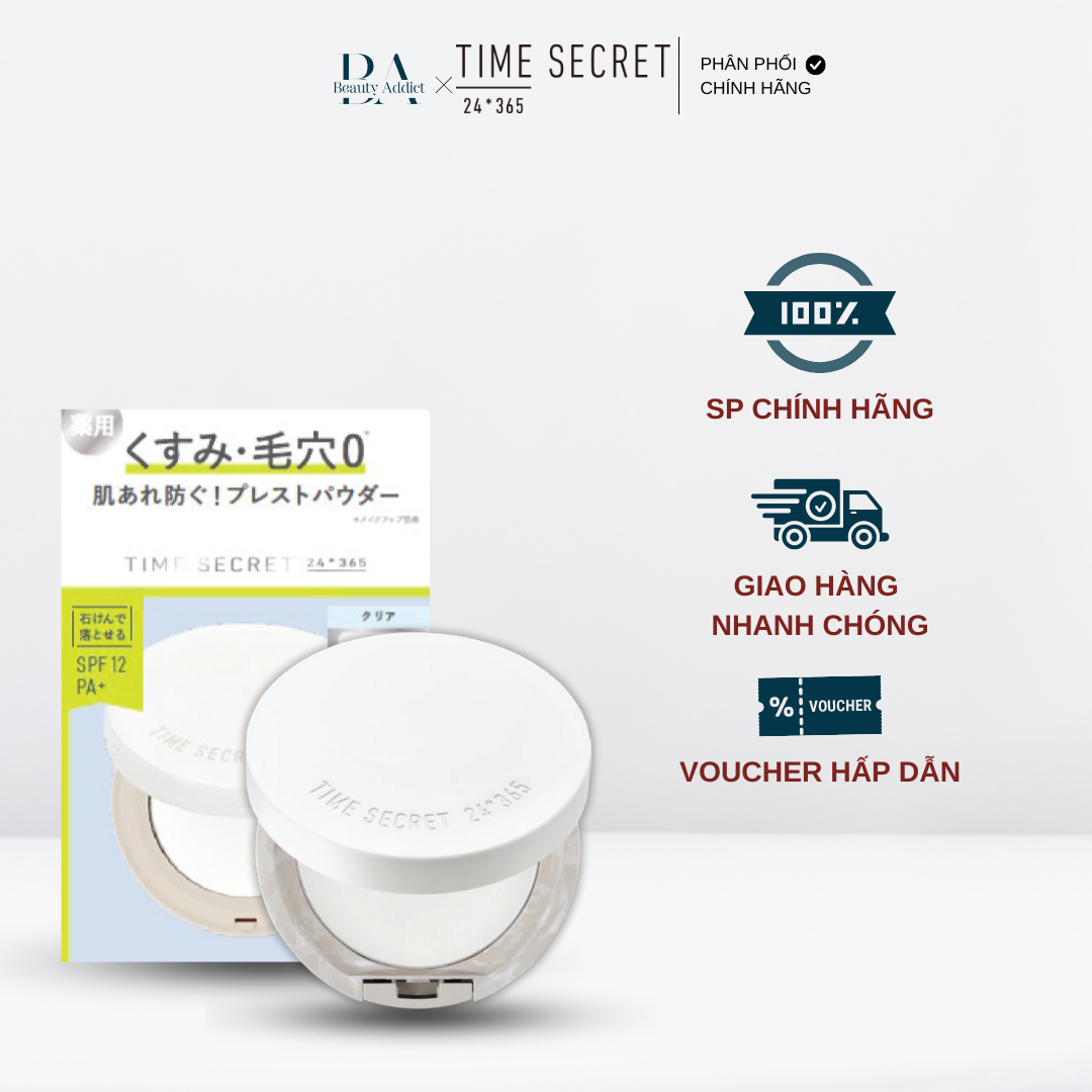 Phấn phủ TIME SECRET Clear Veil SPF24 - MSH - Beauty Addict