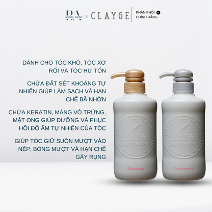 Dầu gội đất sét khoáng tự nhiên CLAYGE Shampoo D (tóc khô)