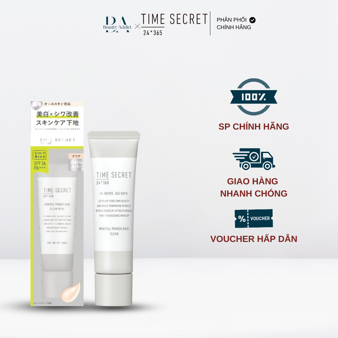 Kem lót dưỡng da TIME SECRET Mineral Primer Base SPF36 PA +++ - MSH - Beauty Addict