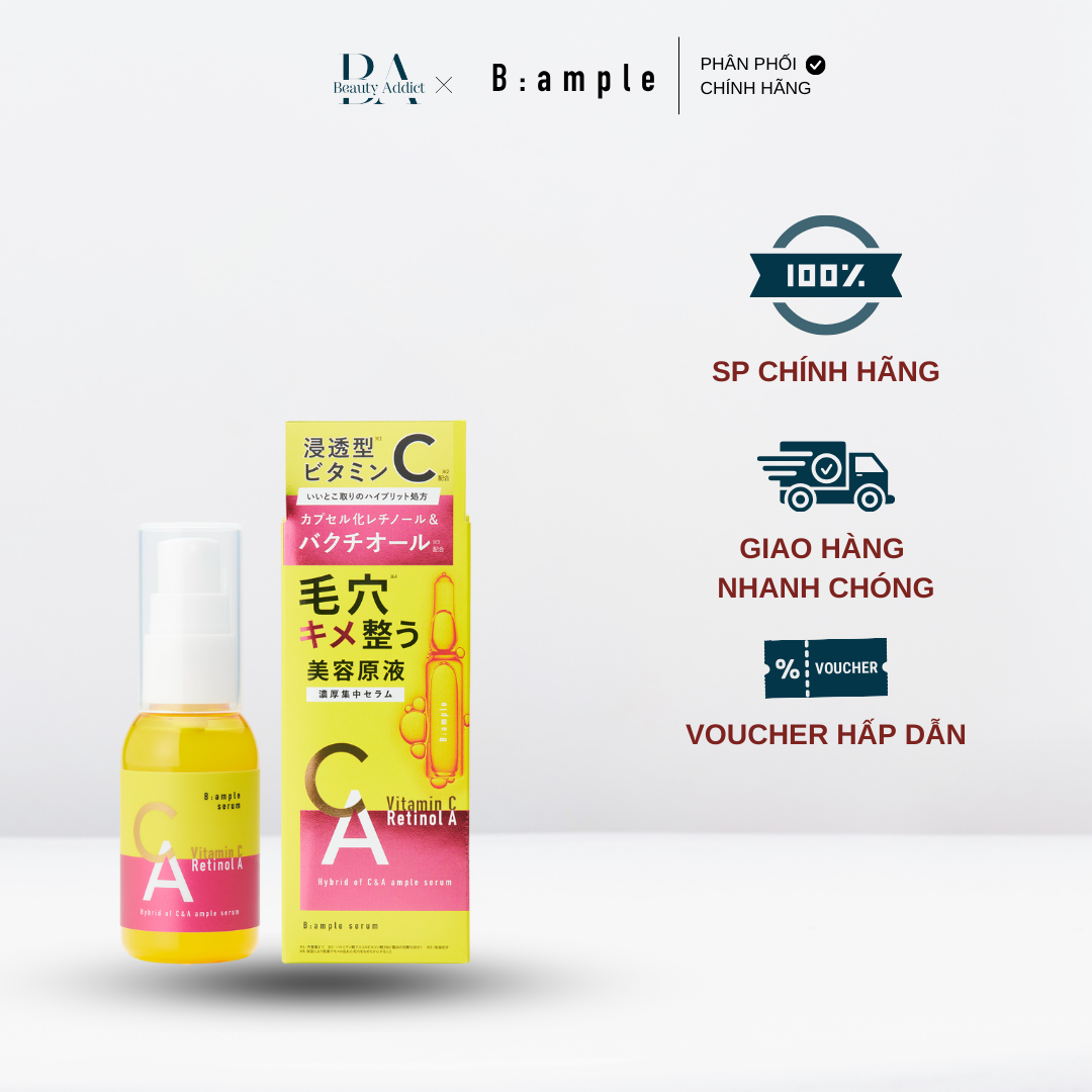 Serum dưỡng trắng chống lão hóa B ample BIYOUGENEKI Serum CA - Beauty Addict