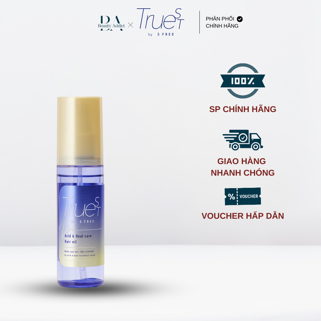 Tinh dầu dưỡng tóc chăm sóc tóc nhiệt Truest by S FREE Acid&Heat Care Hair Oil - Beauty Addict