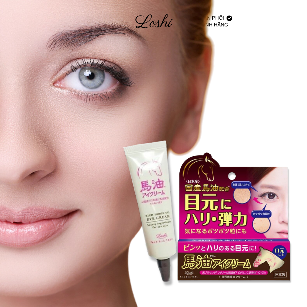 Kem dưỡng mắt dầu ngựa Loshi Moist Aid Eye Cream BA - Beauty Addict