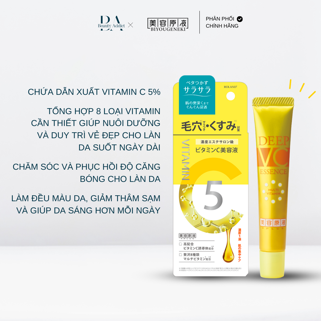 Tinh chất làm sáng da BIYOUGENEKI Vitamin C Essence N - Beauty Addict