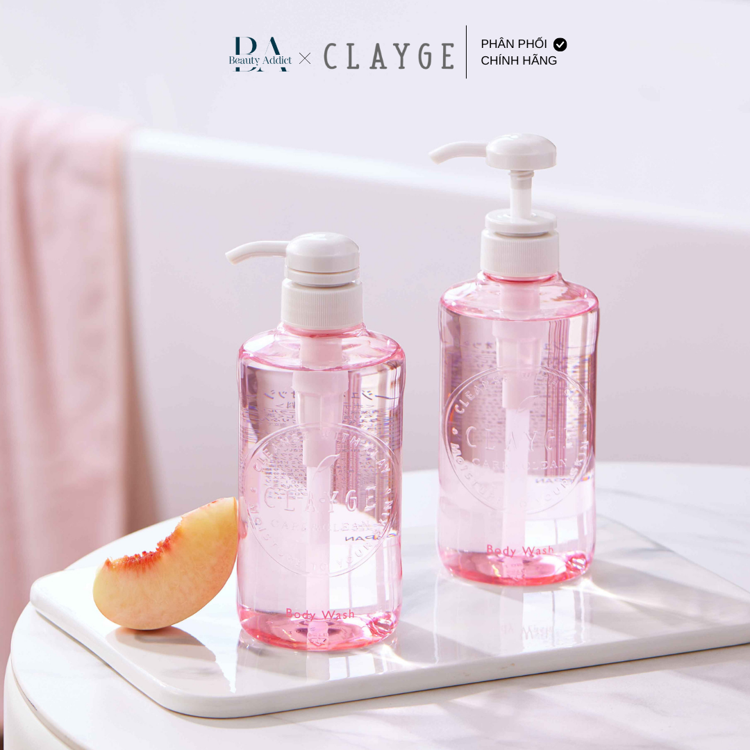 Sữa tắm dưỡng ẩm hương đào Clayge Body Wash M - Beauty Addict