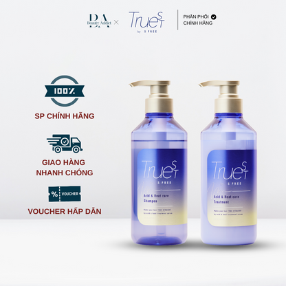 Dầu gội và dầu xả chăm sóc tóc nhiệt TRUEST BY S FREE Acid&Heat Care - Beauty Addict