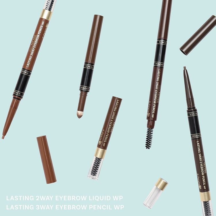 Chì kẻ lông mày 3 đầu chống nước K-PALETTE Lasting 3Way Eyebrow Pencil WP - Beauty Addict