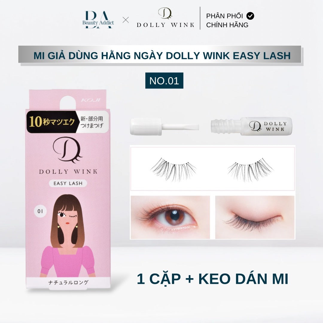 Mi giả dùng hằng ngày Koji Dolly Wink Easy Lash No.01 - Beauty Addict