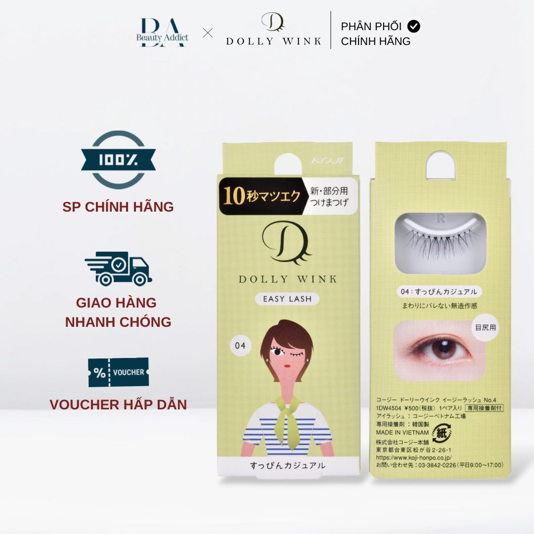 Mi giả dùng hằng ngày Koji Dolly Wink Easy Lash No.04 - Beauty Addict