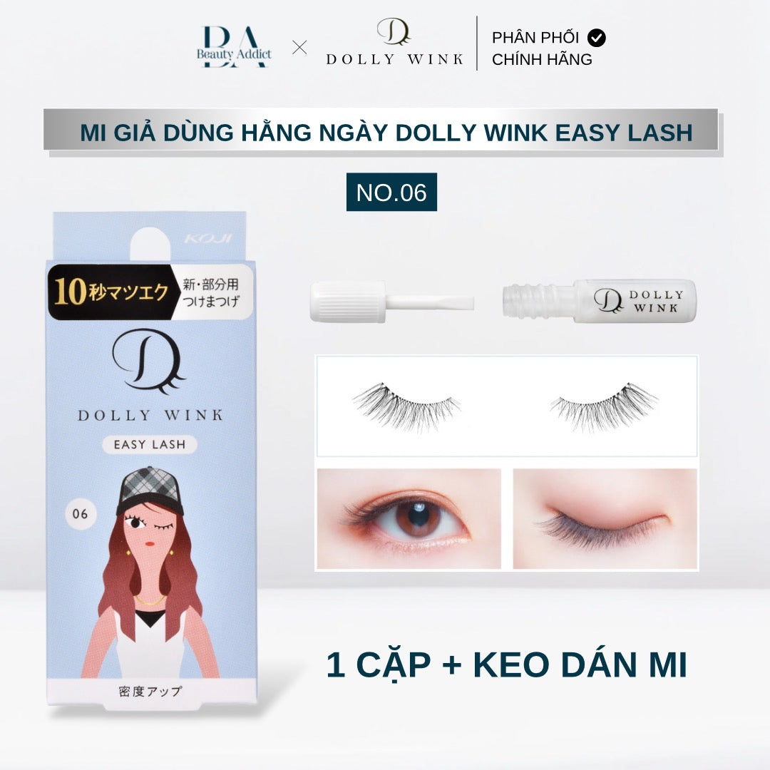 Mi giả dùng hằng ngày Koji Dolly Wink Easy Lash No.06 - Beauty Addict