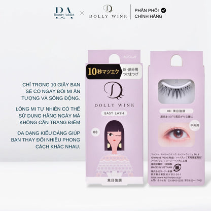 Mi giả dùng hằng ngày Koji Dolly Wink Easy Lash No.08 - Beauty Addict