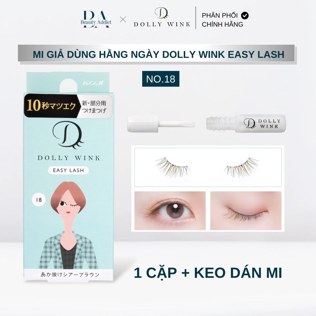 Mi giả dùng hằng ngày Koji Dolly Wink Easy Lash No.18 - Beauty Addict