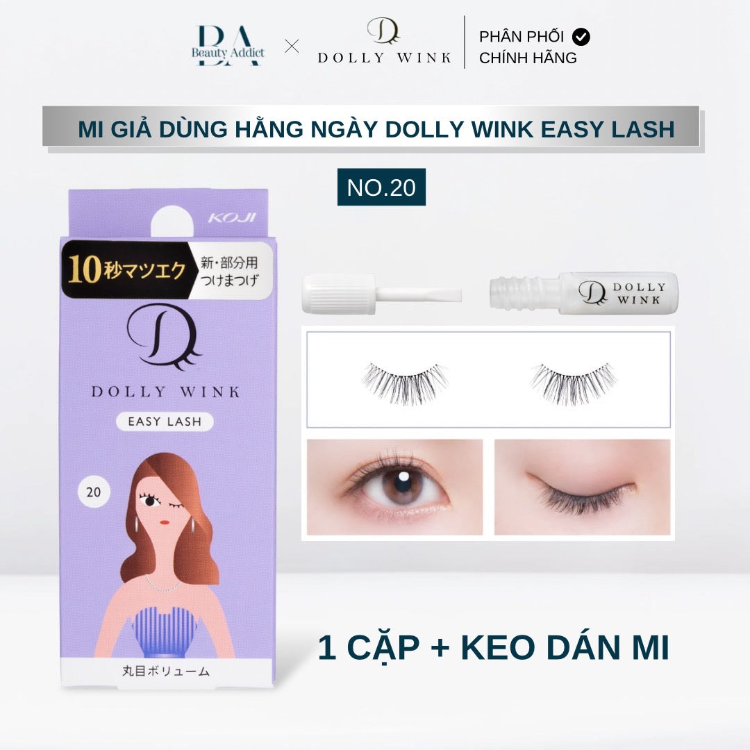 Mi giả dùng hằng ngày Koji Dolly Wink Easy Lash No.20 - Beauty Addict