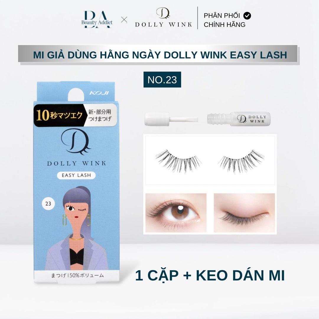 Mi giả dùng hằng ngày Koji Dolly Wink Easy Lash No.23 - Beauty Addict