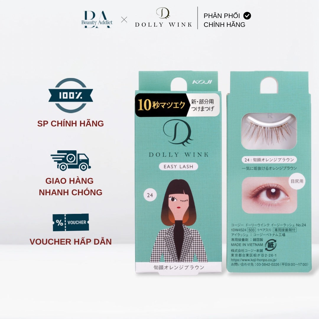 Mi giả dùng hằng ngày Koji Dolly Wink Easy Lash No.24 - Beauty Addict