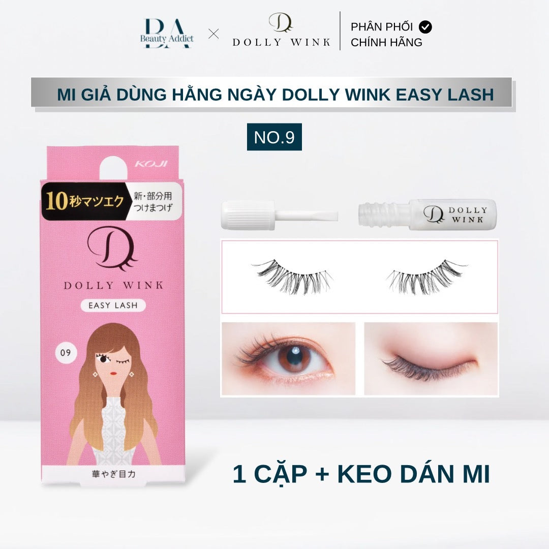 Mi giả dùng hằng ngày Koji Dolly Wink Easy Lash No.09 - Beauty Addict