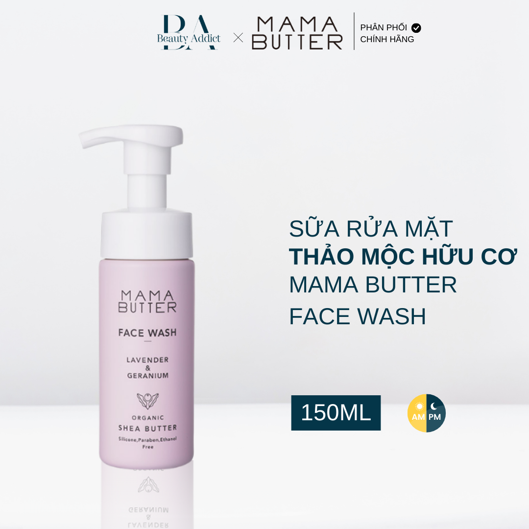 Sữa rửa mặt tạo bọt Mama Butter Face Wash - Beauty Addict