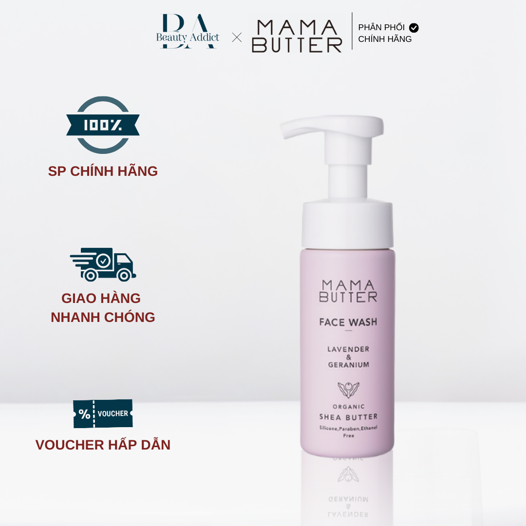 Sữa rửa mặt tạo bọt Mama Butter Face Wash - Beauty Addict