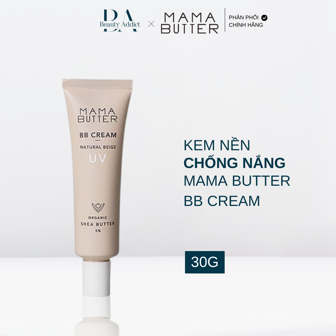 Kem nền chống nắng Mama Butter BB Cream Natural Beige - Beauty Addict