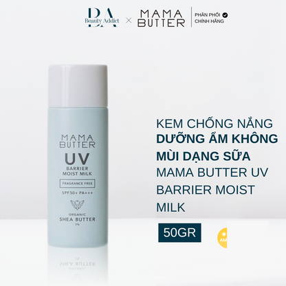 Kem chống nắng dưỡng ẩm dạng sữa không mùi Mama Butter UV Barrier Moist Milk Fragrance Free - Beauty Addict