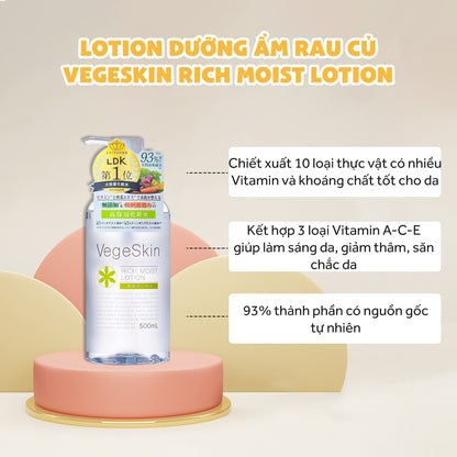 Vegeskinクレンジング、スキンケアローション - ギフトセット　Bộ sản phẩm tẩy trang và dưỡng ẩm - Combo