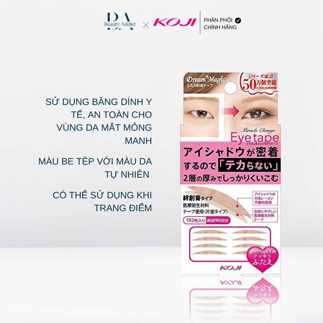 Miếng dán kích mí KOJI Miracle Change Eyetape - Beauty Addict