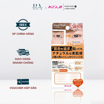 Miếng dán kích mí KOJI Natural Nude Eyetape - Beauty Addict