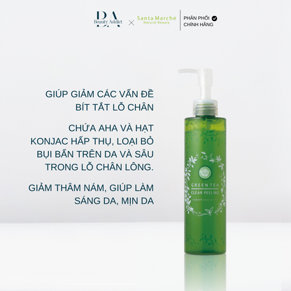 Gel làm sạch da chết Santa Marché Green Tea Clear Peeling